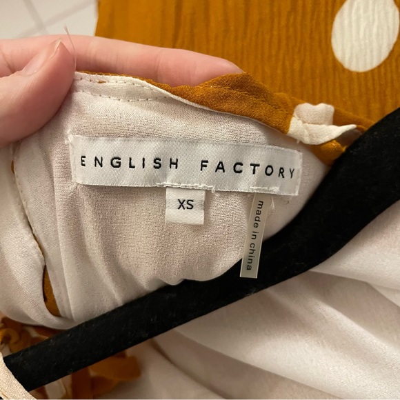 English Factory Golden Yellow Polka Dot Maxi Dress - Picture 7 of 7